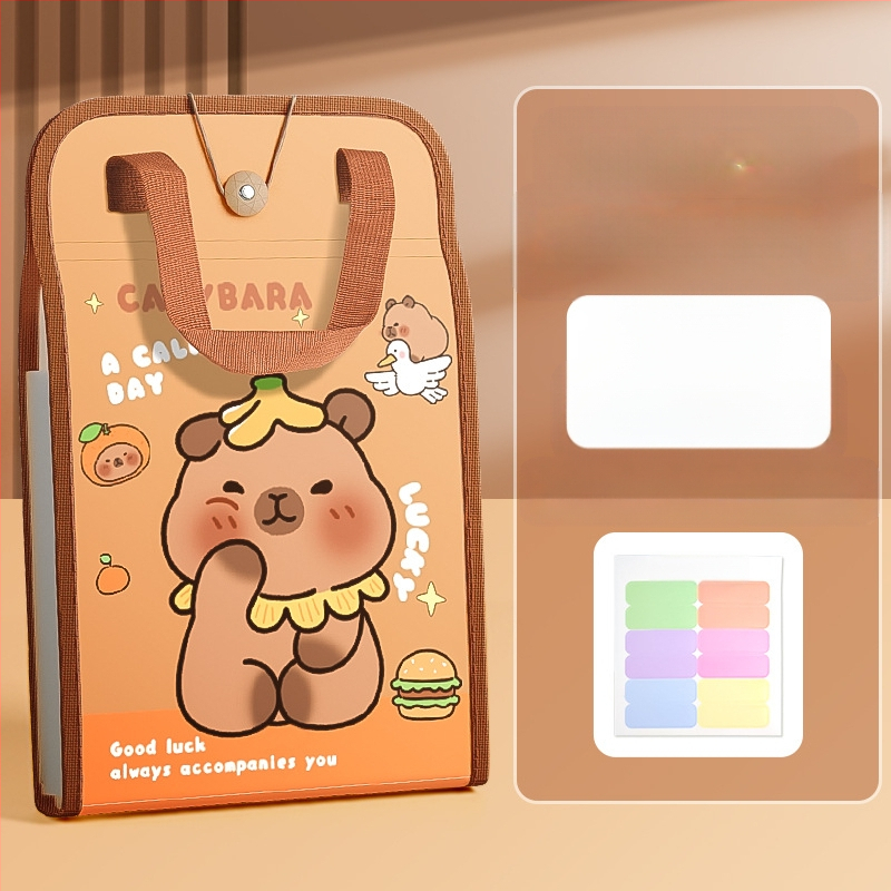 A4 käekoti dokumendikott 13-ruuduline organikott testpaberist kott mitmekihiline suure mahutavusega käeshoitav paberihoidik algkooliõpilastele