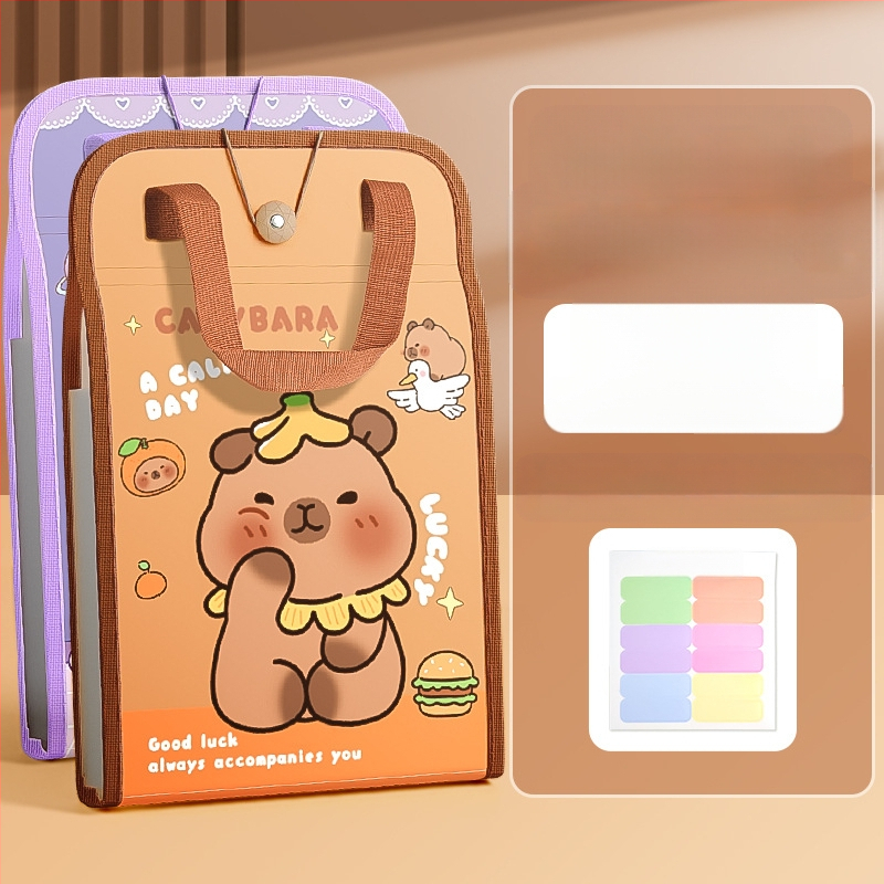 A4 käekoti dokumendikott 13-ruuduline organikott testpaberist kott mitmekihiline suure mahutavusega käeshoitav paberihoidik algkooliõpilastele