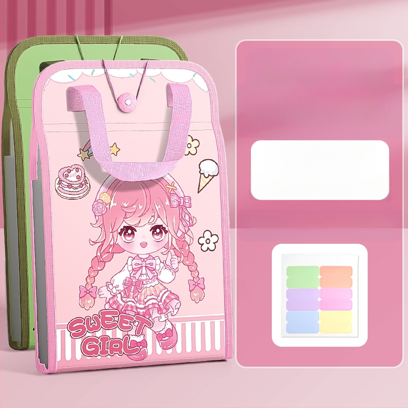 A4 käekoti dokumendikott 13-ruuduline organikott testpaberist kott mitmekihiline suure mahutavusega käeshoitav paberihoidik algkooliõpilastele