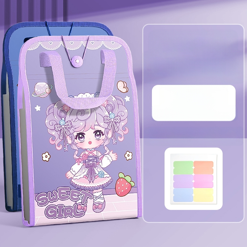 A4 käekoti dokumendikott 13-ruuduline organikott testpaberist kott mitmekihiline suure mahutavusega käeshoitav paberihoidik algkooliõpilastele