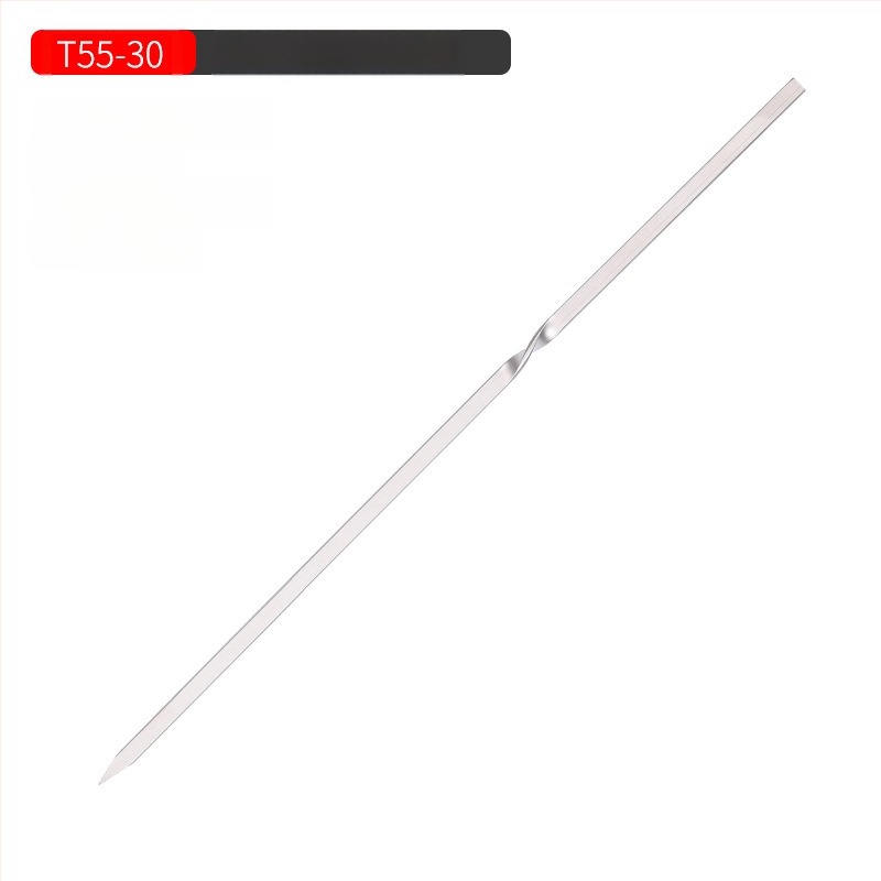 Õues kasutatavad puhtast titaanist grillipulgad, kodugrillivardad, kaasaskantavad telkimisgrilli tööriistad, vardad, niit, lame käepide