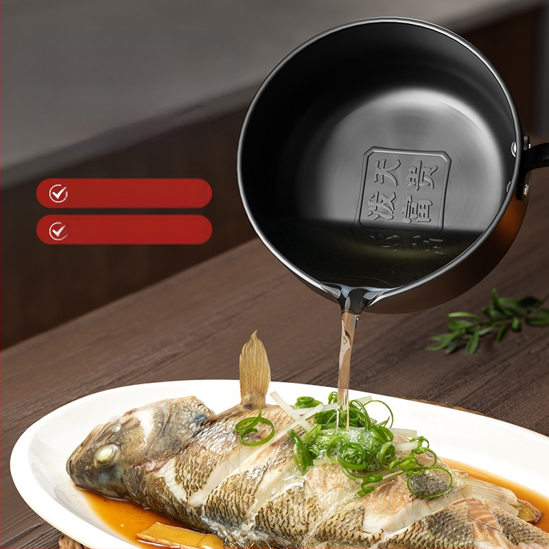 Naujas mini aliejaus pilstymo puodas buitinis aliejaus pilstymo karšto aliejaus mažas geležinis puodas pilstymo diena turtingas daugiafunkcis mažas puodas gamyklos didmeninė prekyba