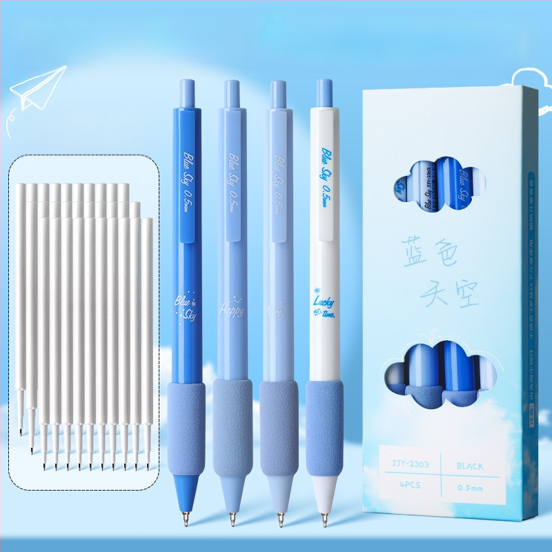 Kohvipintsel kiiresti kuivav pliiats kõrge värviväärtusega pintsliga pliiats must pliiats pressi geelpliiats keskkooli õpilaste kontoritarbed