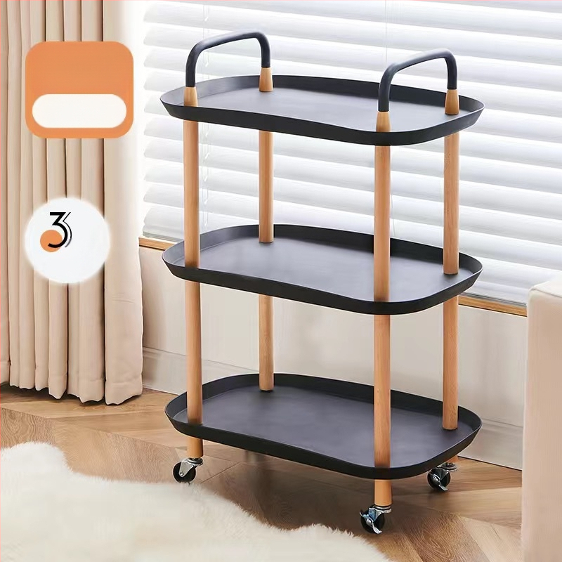 Põhjala stiilis lihtne mitmekihiline magamistoa voodiäärne rõdu teisaldatav elutoa kodu kohvilaud põranda hoiuriiul