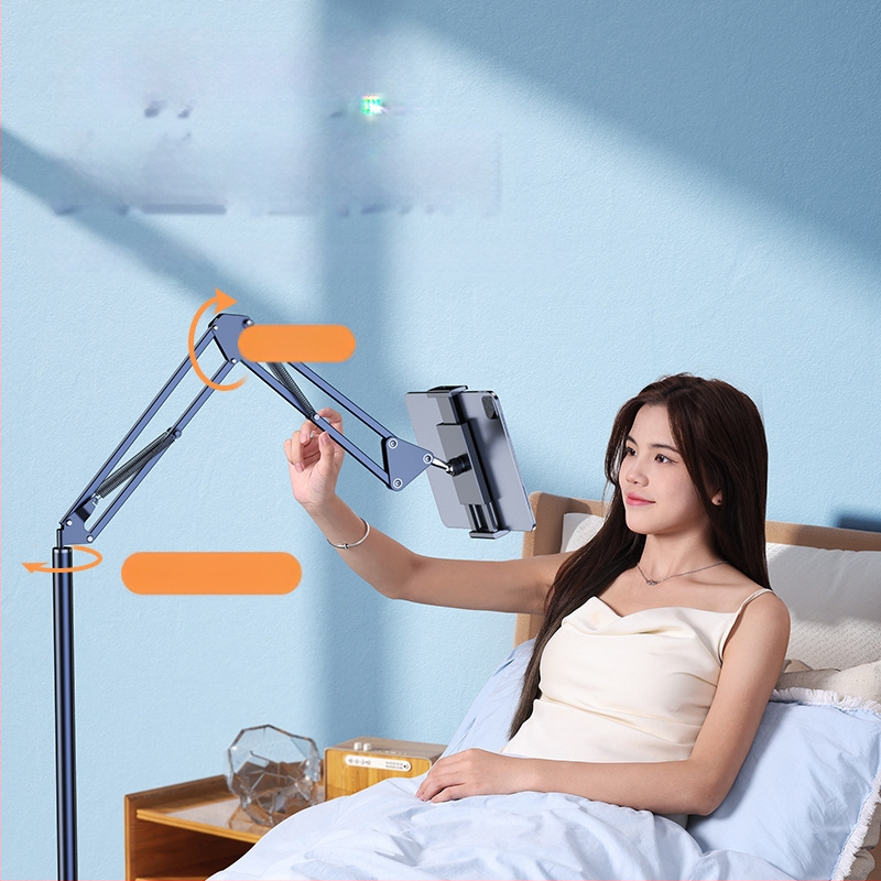 Mobiiltelefoni põrandaklamber voodi külge, pea kohal otseülekandega pildistamise tahvelarvuti konsool iPadi tõsteklambri hulgimüügiks