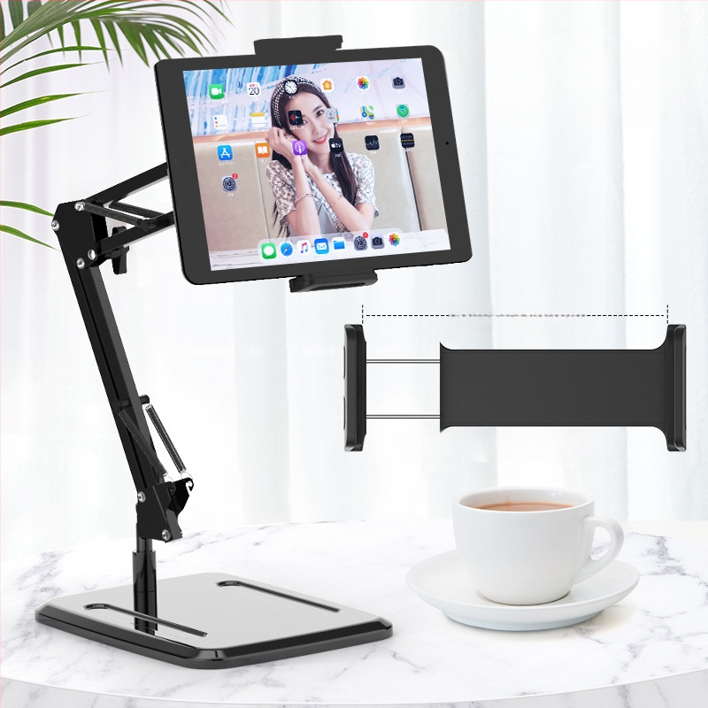 Mobiiltelefoni põrandaklamber voodi külge, pea kohal otseülekandega pildistamise tahvelarvuti konsool iPadi tõsteklambri hulgimüügiks