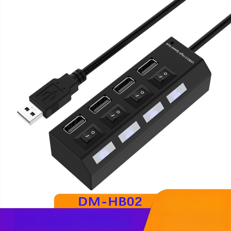 4-pordiline USB 3.0 jaotur, kiire jaotur, USB-jaoturiga dokkimisjaam, sõltumatu lülitiga üks-seitsmele jaoturiga dokkimisjaam