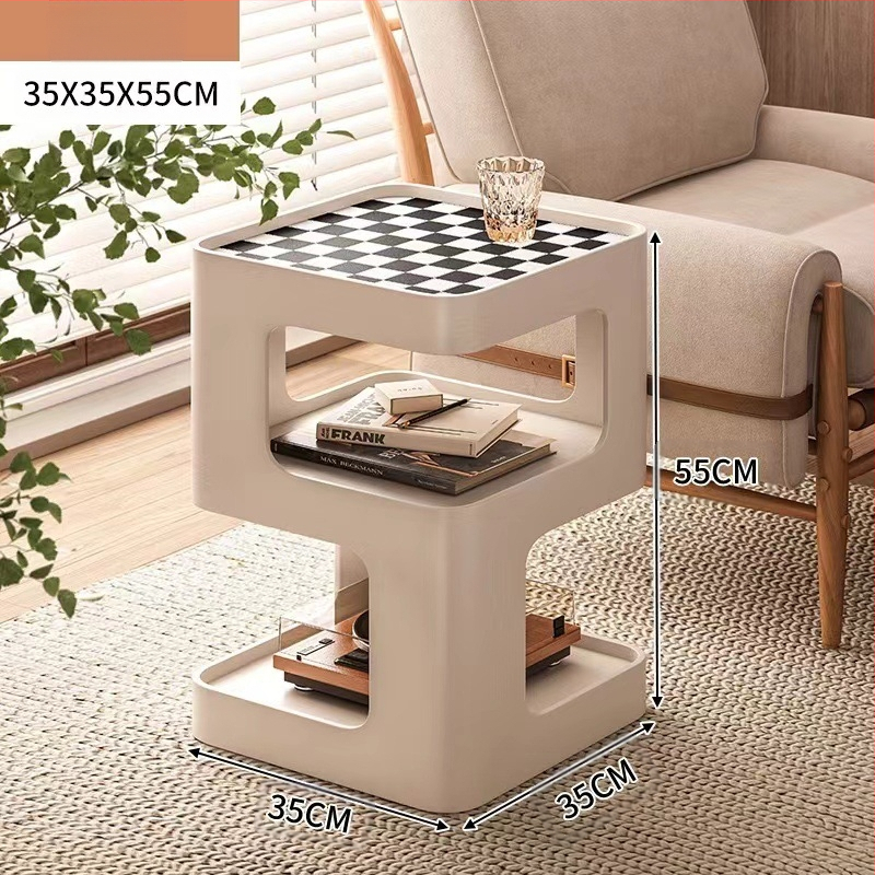 Elutoa diivani külglaud, rauast väike kohvilaud, külgkapp, moodne lihtne nurgakapp, loominguline internet, populaarne nurgalauavalgusti, luksuslik öökapp