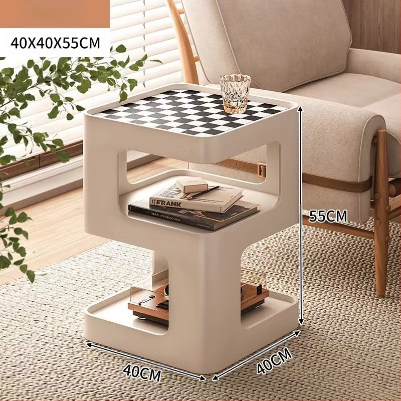 Elutoa diivani külglaud, rauast väike kohvilaud, külgkapp, moodne lihtne nurgakapp, loominguline internet, populaarne nurgalauavalgusti, luksuslik öökapp