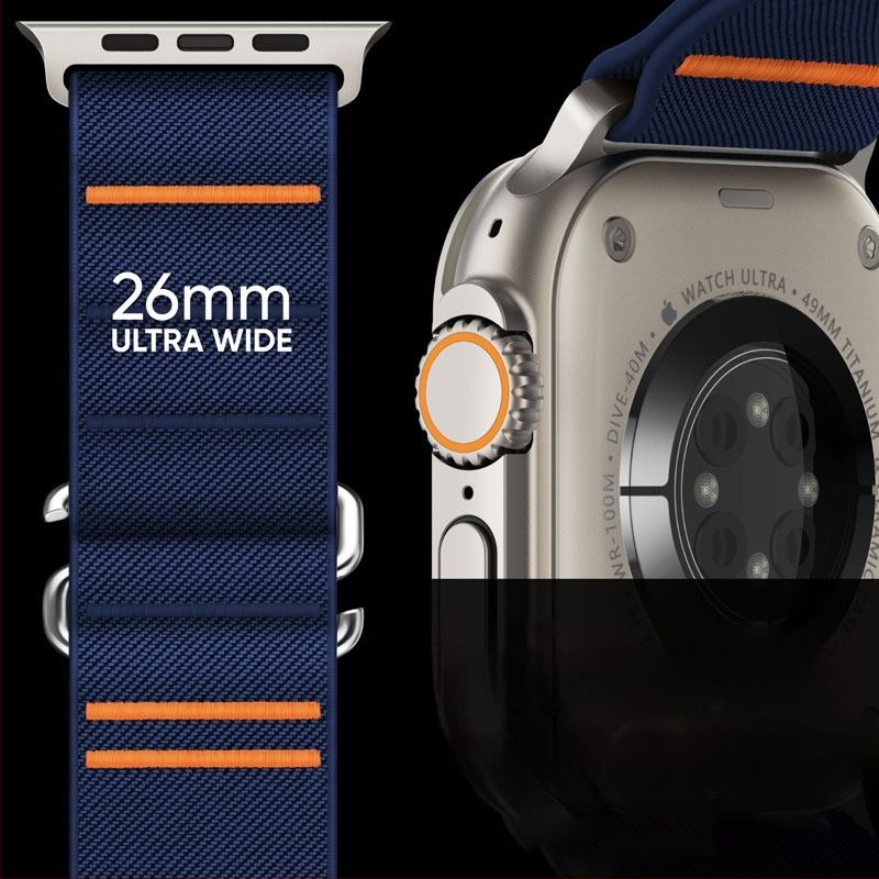 Apple watch10 Apple Watch veniv nailonrihm Ultra roostevabast terasest pandlaga rihm ristmikul kasutamiseks
