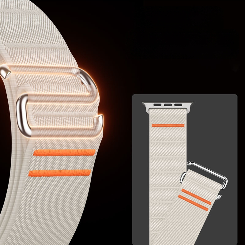 Apple watch10 Apple Watch veniv nailonrihm Ultra roostevabast terasest pandlaga rihm ristmikul kasutamiseks