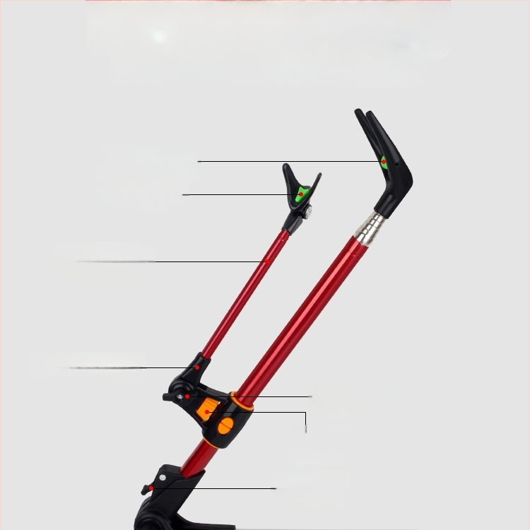 Pistoleto bokštelio laikiklis iš nerūdijančio plieno, meškerės stovas, rankinis meškerės laikiklis, žvejybos dėžė, žvejybos kėdė, meškerės stovas, priedai