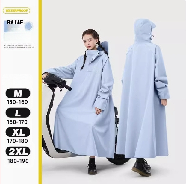 Elektriauto akuga auto vihmamantel pikk inimese ja auto eraldamine täiskeha vihmakindel pontšo meestele ja naistele täiskasvanutele jalgrattasõiduks