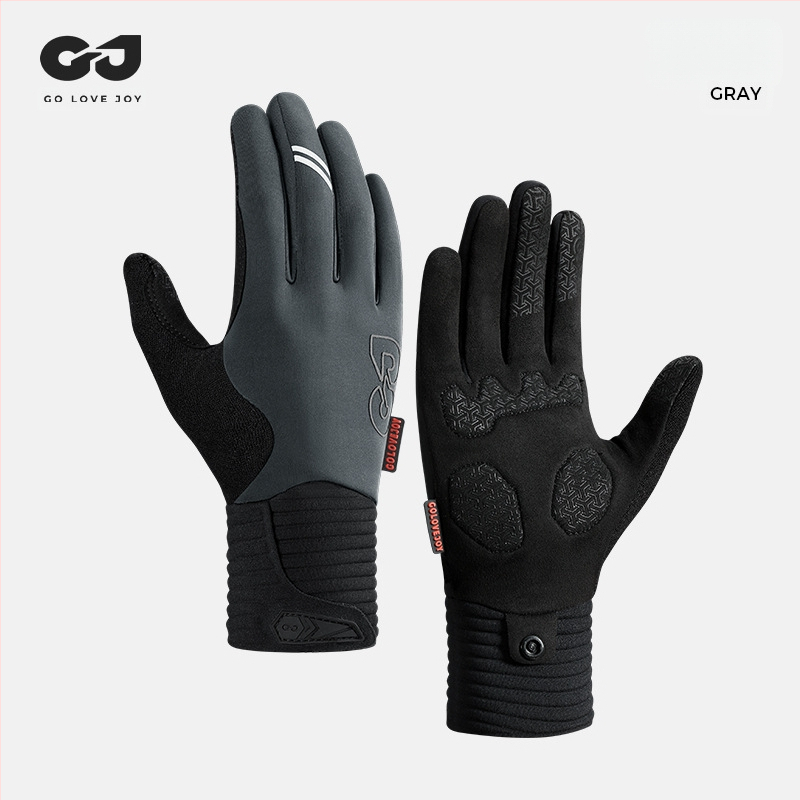 Sügisesed ja talvised õues kasutatavad jalgrattasõidukindad meeste ja naiste jalgrattasõiduks, tuulekindlad, fliisvoodriga, soojad, libisemiskindlad, külmakindlad spordirattasõidukindad