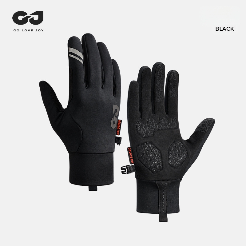 Sügisesed ja talvised õues kasutatavad jalgrattasõidukindad meeste ja naiste jalgrattasõiduks, tuulekindlad, fliisvoodriga, soojad, libisemiskindlad, külmakindlad spordirattasõidukindad