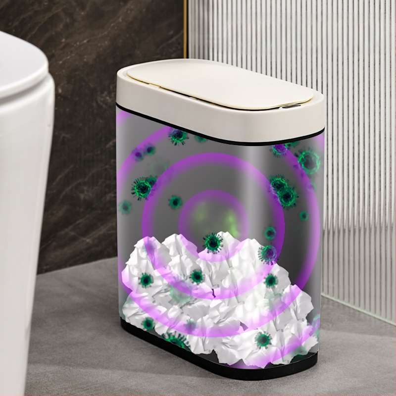 Japāņu stila viedā indukcijas atkritumu tvertne tualete ar šauru spraugu sanitārā spaiņa tualete antibakteriāla viedā dezodoranta atkritumu tvertne Vairumtirdzniecība