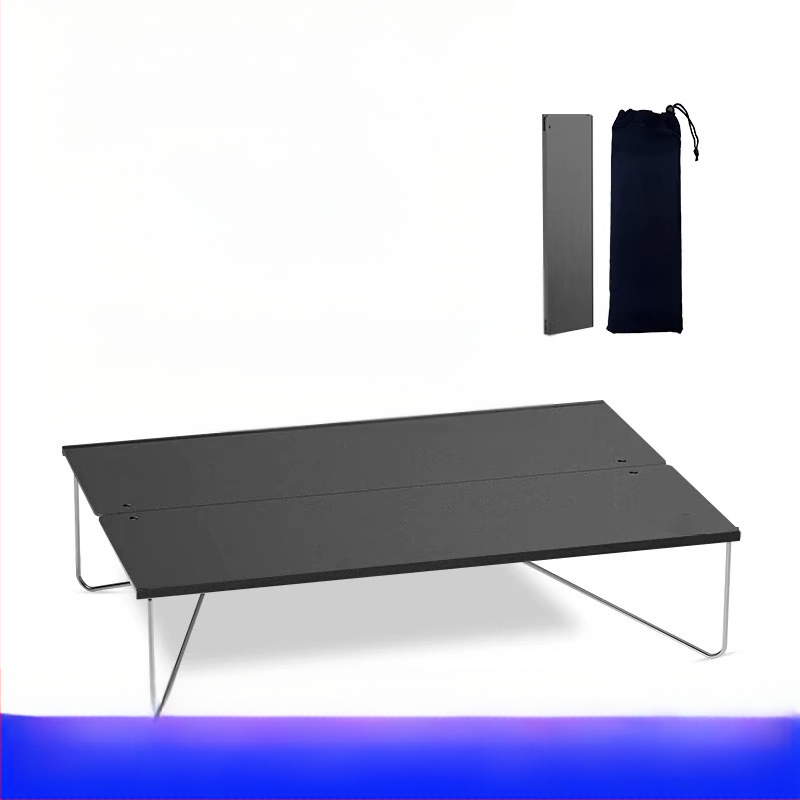 Kokkupandav väike alumiiniumlaud Kokkupandav laud Telkimiseks mõeldud välistingimustes söögilaud Mini piknikutelk Kaasaskantav alumiiniumsulamist taktikaline