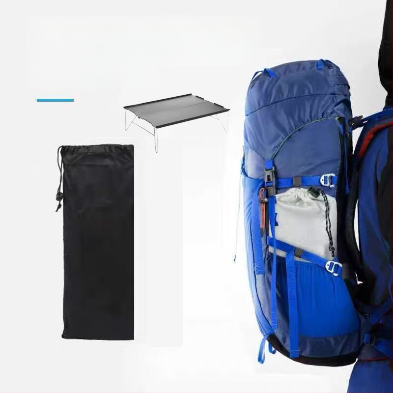 Kokkupandav väike alumiiniumlaud Kokkupandav laud Telkimiseks mõeldud välistingimustes söögilaud Mini piknikutelk Kaasaskantav alumiiniumsulamist taktikaline