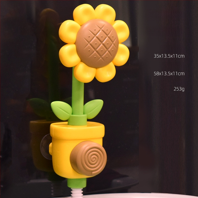 Bērnu saulespuķu dušas ūdens rotaļu vanna vannas istabas peldēšanās rotaļlietas zēniem un meitenēm