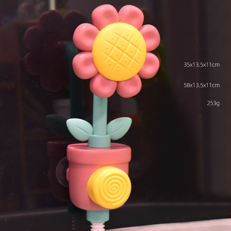 Bērnu saulespuķu dušas ūdens rotaļu vanna vannas istabas peldēšanās rotaļlietas zēniem un meitenēm