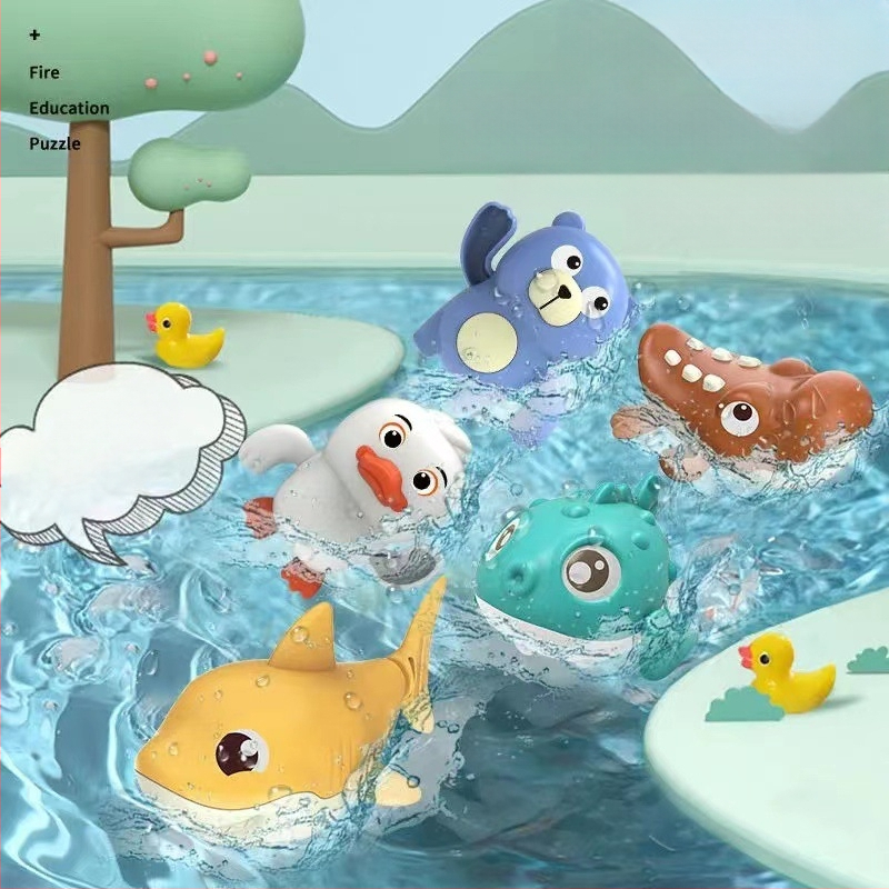 Bērnu vannas rotaļlietas TikTok peldēšanai ūdenī, bruņurupucis, dzīvnieks, zēns, meitene, vannas istabas rotaļlietas