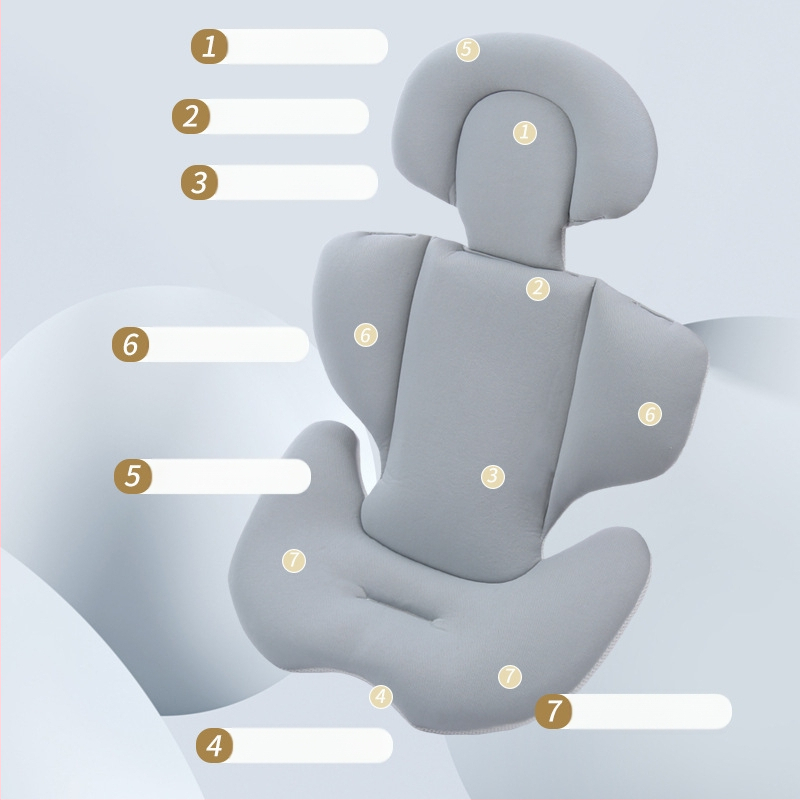 Suur arbuus vastsündinu jalutuskäru padi korv turvaistme padi kaitsev padi beebi vööpadi universaalne