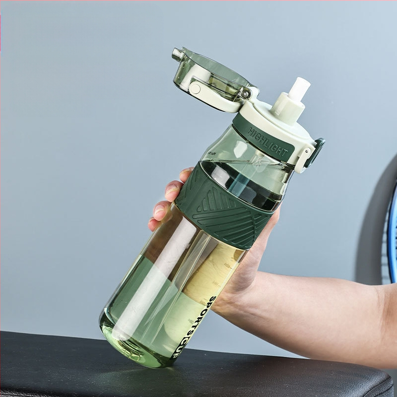 Vasaros didelės talpos sportinis vandens puodelis 1000ML vyriškos ir moteriškos studentų vandens butelis lauko 600ML fitneso plastikinis kosminis puodelis