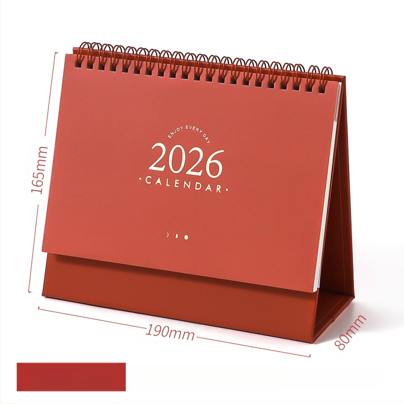 Xinmo 2026 lihtne lauakalender Retro lihtne sisseregistreerimisplaan kontorilaua sõnumite memokalender kaunistused