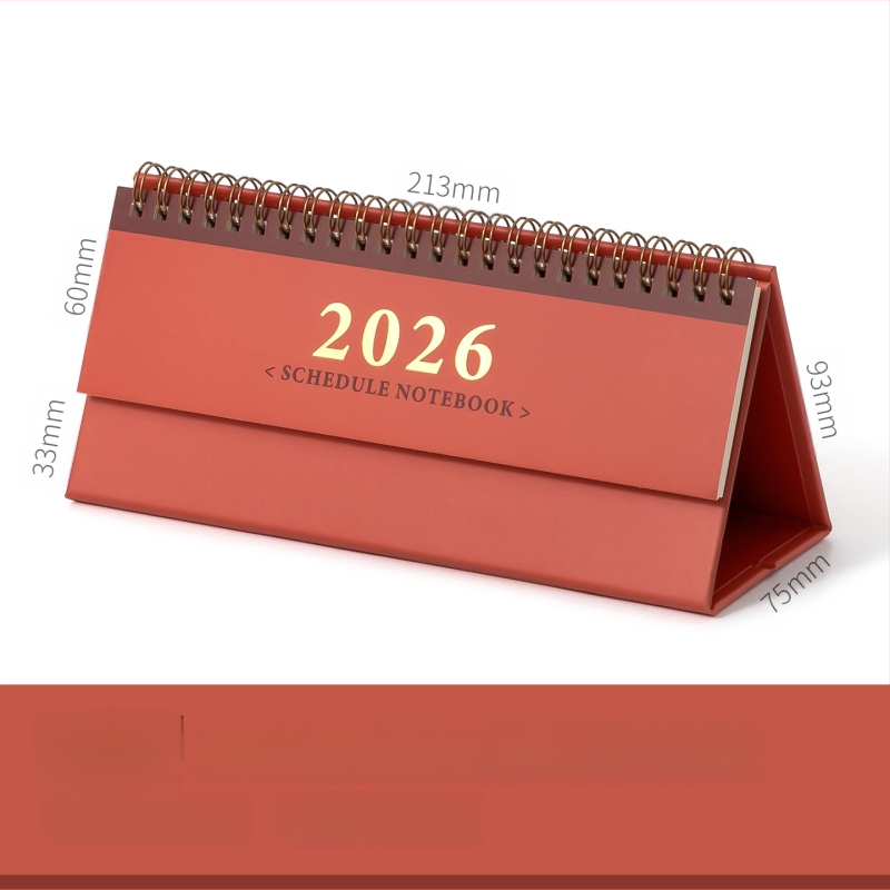 Xinmo 2026 lihtne lauakalender Retro lihtne sisseregistreerimisplaan kontorilaua sõnumite memokalender kaunistused