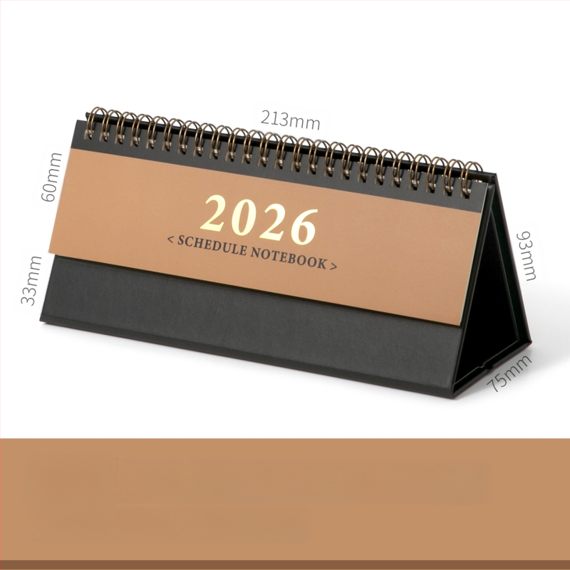 Xinmo 2026 Основен настолен календар Ретро опростен план за регистрация Офис бюро Съобщение Мемо Календар Орнаменти