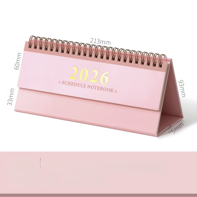 Xinmo 2026 lihtne lauakalender Retro lihtne sisseregistreerimisplaan kontorilaua sõnumite memokalender kaunistused