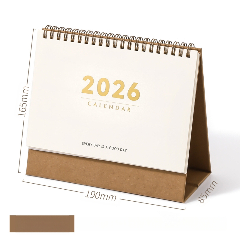 Xinmo 2026 lihtne lauakalender Retro lihtne sisseregistreerimisplaan kontorilaua sõnumite memokalender kaunistused