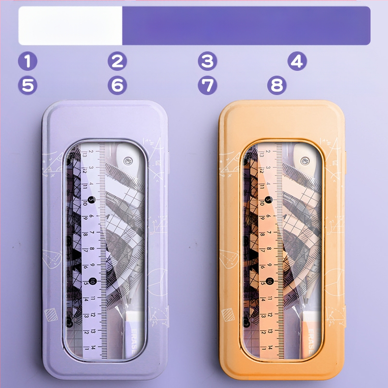 Sirkli ja joonlaua komplekt algkooliõpilastele, põhikooliõpilastele, kolmnurkjoonlaud, kuuenda klassi õpilaste kirjatarbed, joonlaua ja kolmnurga komplekt