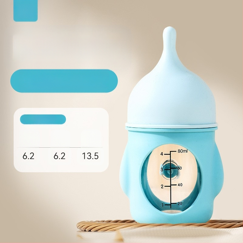 Uus lemmikloomapudeli koer biooniline lämbumisvastane vastsündinud kutsikate kutsikate silikoonist pudel piimajoogikaalud