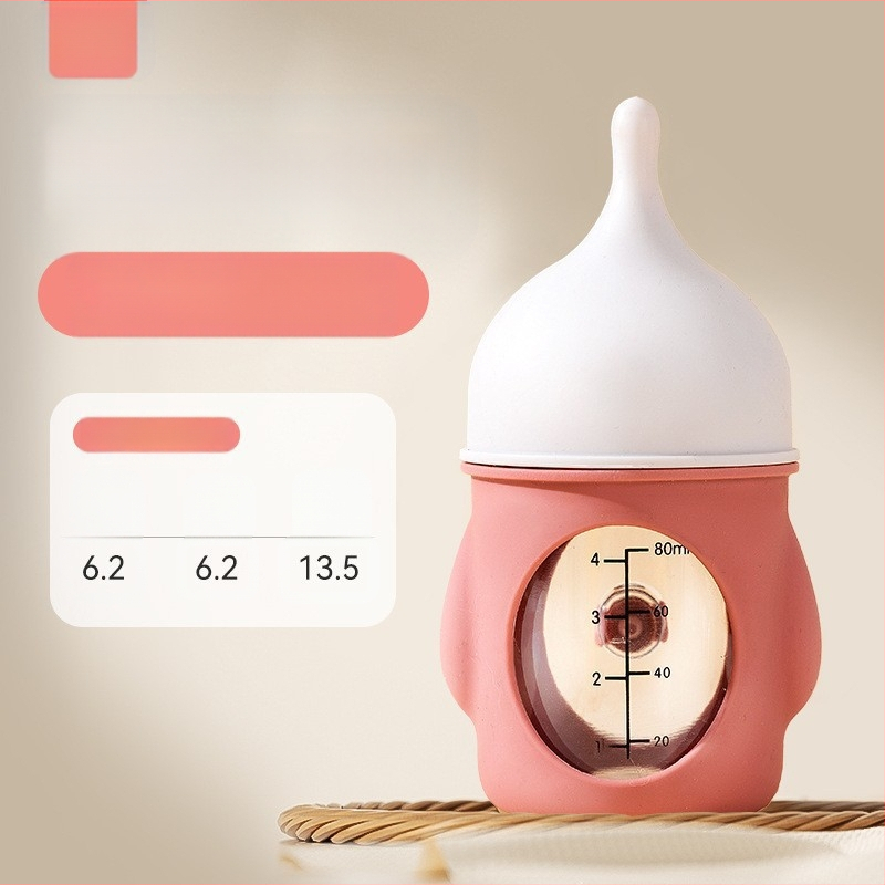 Uus lemmikloomapudeli koer biooniline lämbumisvastane vastsündinud kutsikate kutsikate silikoonist pudel piimajoogikaalud