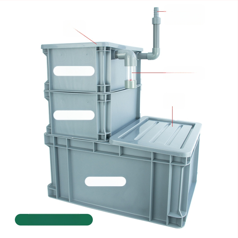 Apyvartos dėžės dugno filtras „pasidaryk pats“ žuvų bako dugno filtro dėžė, sausas ir šlapias atskyrimas, lašelinis filtras, sifono dugno filtras, kombinuotas žuvų audinys