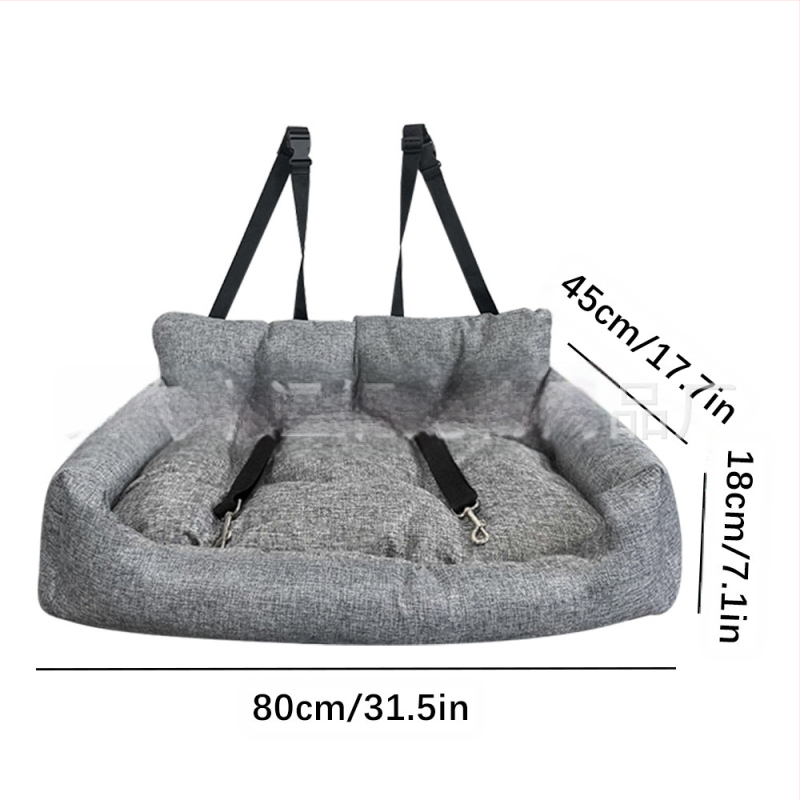 Piiriülene ja populaarne autoistme lemmikloomapadi, auto kaaspiloodi autopesa, õues kasutatav kassi- ja koerapesa/puur/matt otsetarnetega