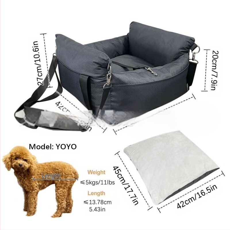 Piiriülene ja populaarne autoistme lemmikloomapadi, auto kaaspiloodi autopesa, õues kasutatav kassi- ja koerapesa/puur/matt otsetarnetega