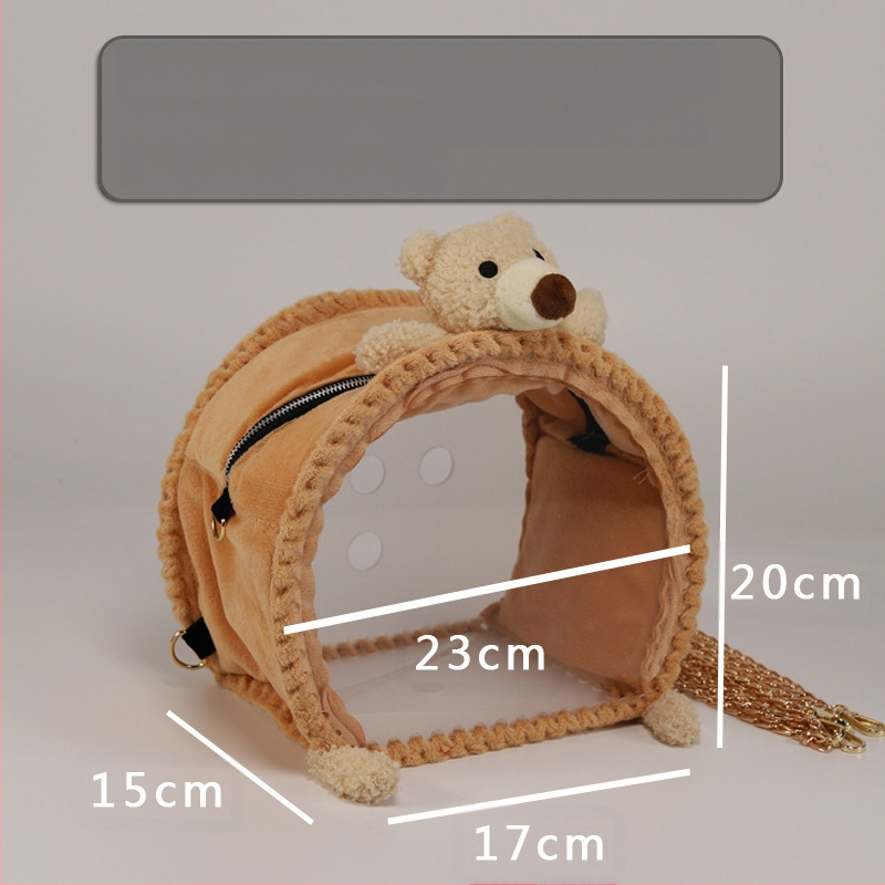 Чанта за носене за малки домашни любимци, хамстери, катерици, без вентилатор, таралеж, чанта за излизане, захарен планер, морско свинче, чинчила, заек, папагал, раница