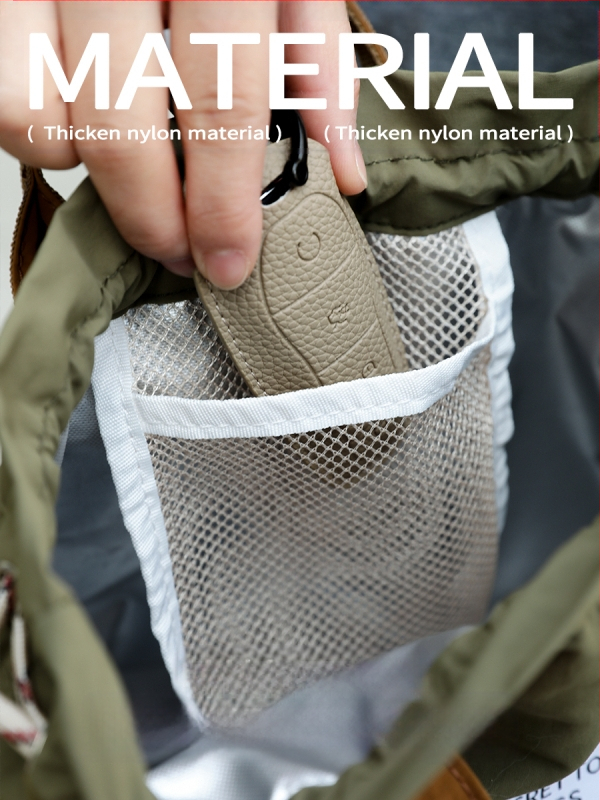 Nešiojama raišteliu sutraukiama pietų dėžutės rankinė, vyriška darbo pietų krepšys, pietų dėžutės krepšys, didelės talpos izoliuotas pietų krepšys