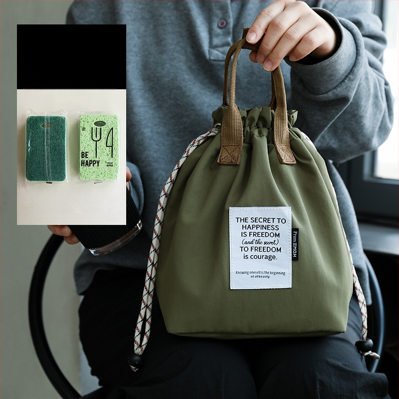 Nešiojama raišteliu sutraukiama pietų dėžutės rankinė, vyriška darbo pietų krepšys, pietų dėžutės krepšys, didelės talpos izoliuotas pietų krepšys