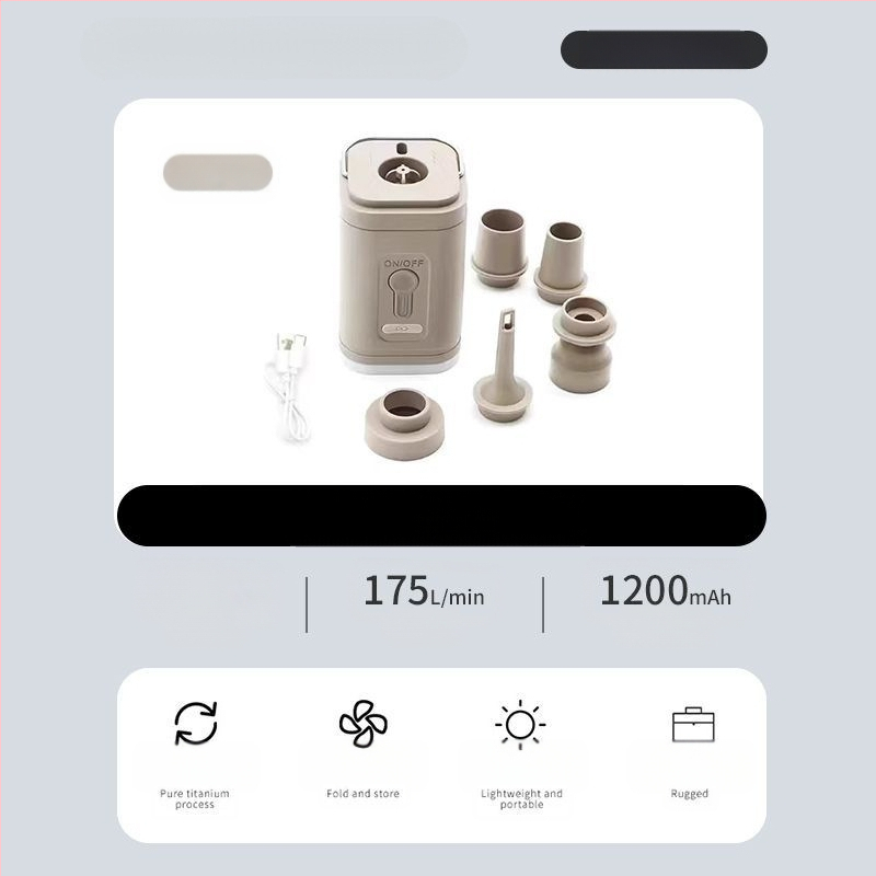 Многофункционално захранване за съхранение на енергия на открито къмпинг въздушно легло плувен басейн плувен пръстен преносима електрическа въздушна помпа може да изпомпва въздух електрическа помпа