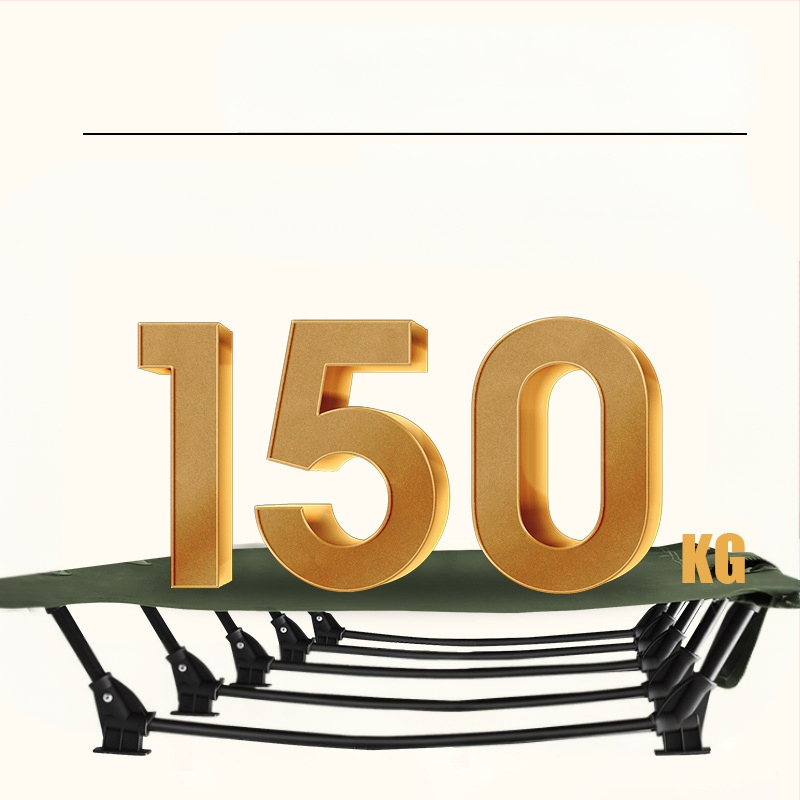 Lauko sulankstoma lova stovyklavimui, snauduliams biure, kompanioninė lova, Oksfordo audinio aliuminio lydinio karinė lovelė, lengva ir nešiojama