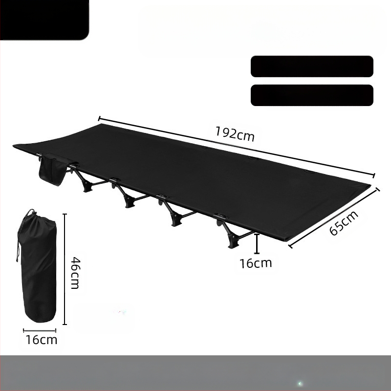 Lauko sulankstoma lova stovyklavimui, snauduliams biure, kompanioninė lova, Oksfordo audinio aliuminio lydinio karinė lovelė, lengva ir nešiojama