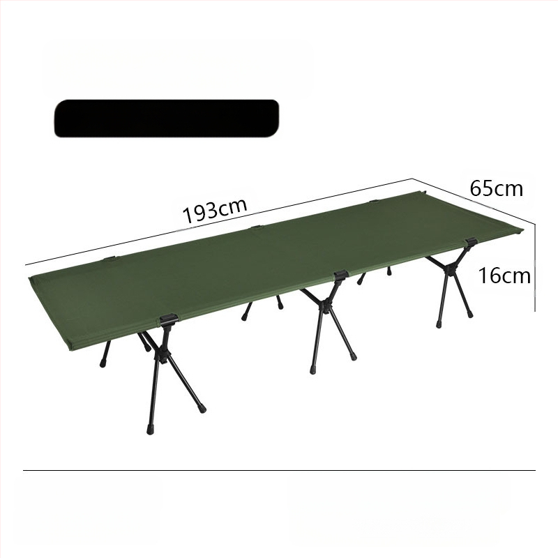 Lauko sulankstoma lova stovyklavimui, snauduliams biure, kompanioninė lova, Oksfordo audinio aliuminio lydinio karinė lovelė, lengva ir nešiojama
