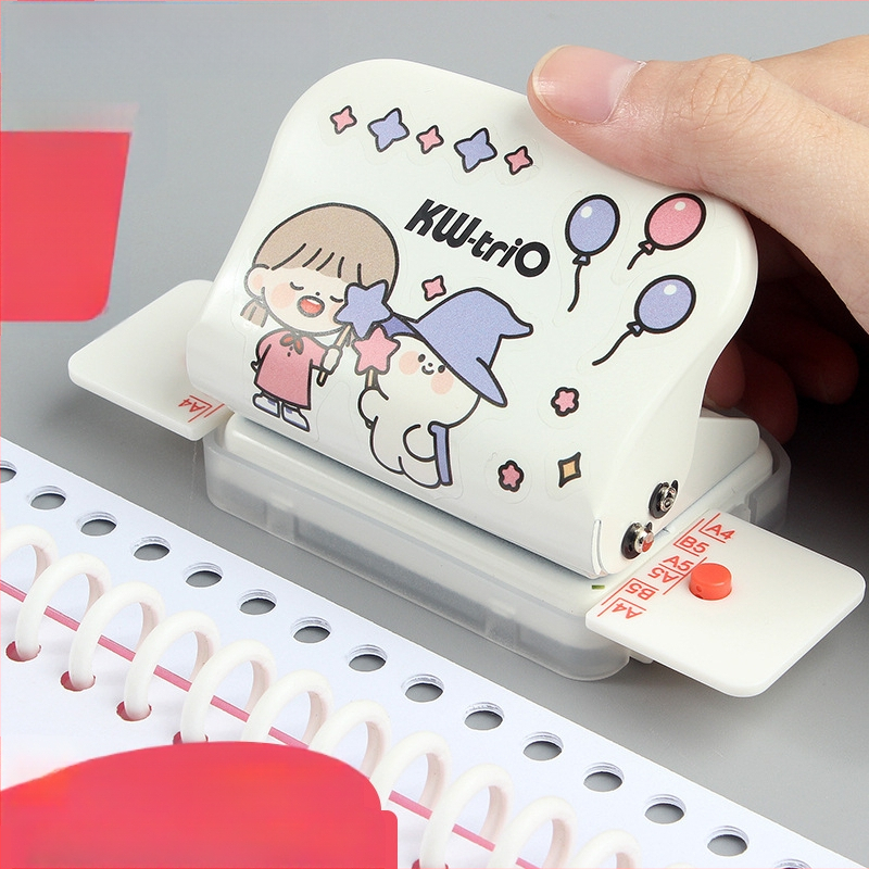 Saab suurepärase mitme auguga augustaja A4 paberile, 30 auguga augustaja 26 auguga B5 lahtiste lehtedega dokumendikausta