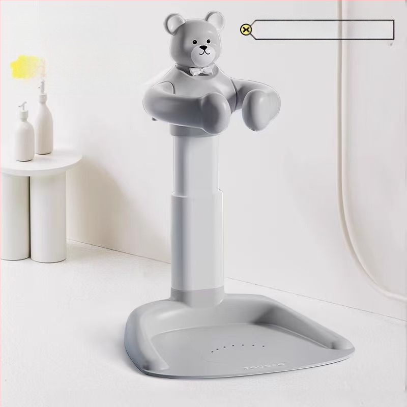 Imiku vertikaalne dušš, beebi seisva vanni artefaktiga kukkumis- ja libisemisvastane väikelapse tagumikupesuduši tugiraam