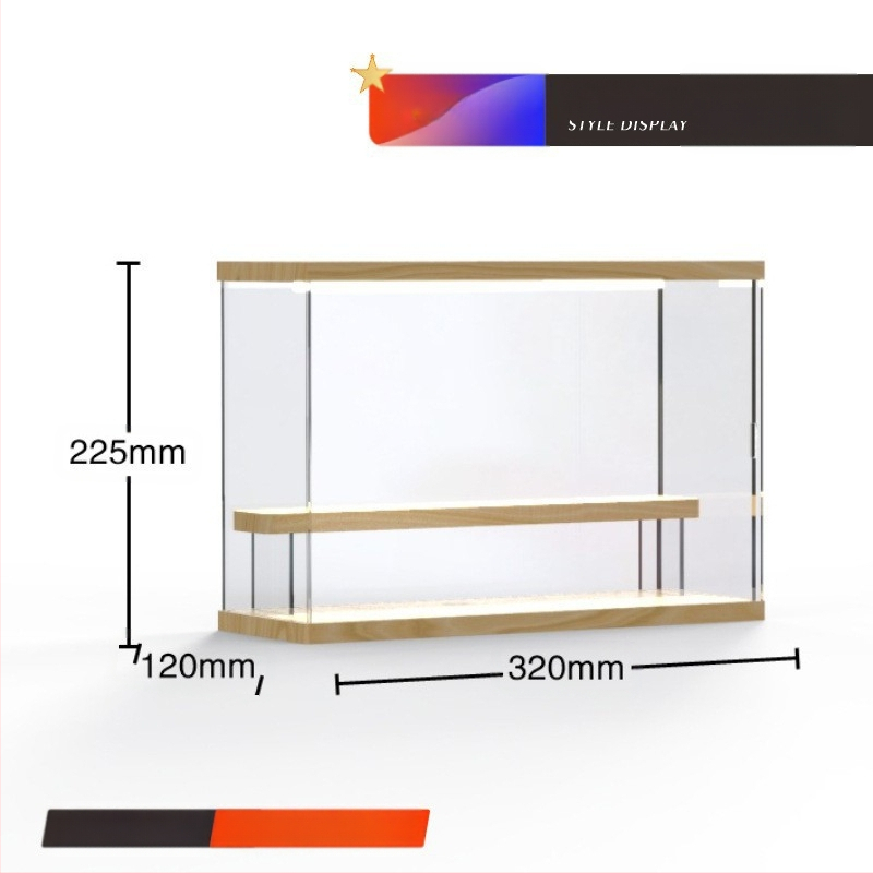 Stalak za slijepe kutije Bubble Mate akrilna kutija za izlaganje Svjetlo Ručno izrađena kutija Prozirna Moderna kutija za izlaganje Igra