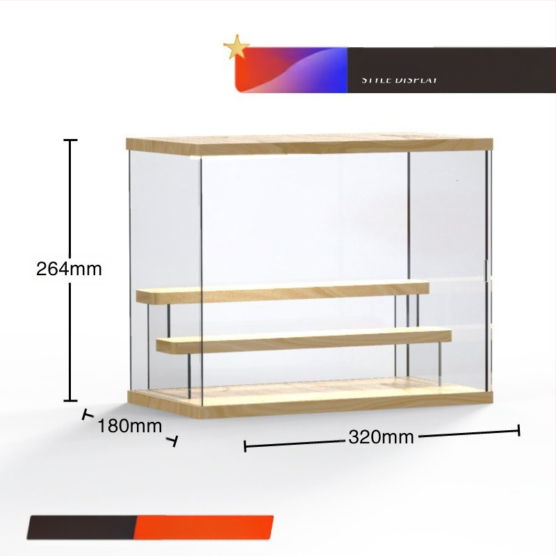 Stalak za slijepe kutije Bubble Mate akrilna kutija za izlaganje Svjetlo Ručno izrađena kutija Prozirna Moderna kutija za izlaganje Igra