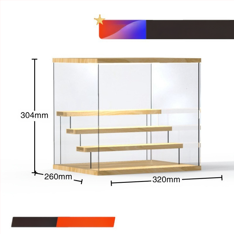 Stalak za slijepe kutije Bubble Mate akrilna kutija za izlaganje Svjetlo Ručno izrađena kutija Prozirna Moderna kutija za izlaganje Igra